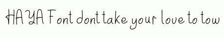 HAYA Font