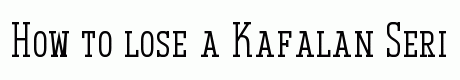 Kafalan Serif Regular