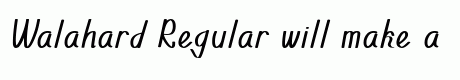 Walahard Regular