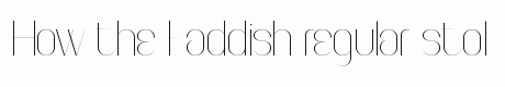 Faddish regular