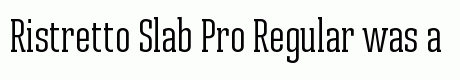 Ristretto Slab Pro Regular