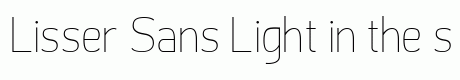 Lisser Sans Light