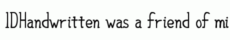 IDHandwritten