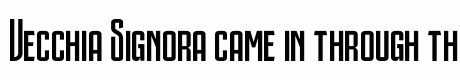 Vecchia Signora