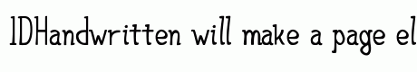IDHandwritten