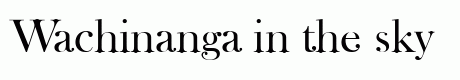 Wachinanga