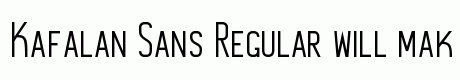 Kafalan Sans Regular