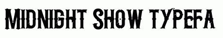 Midnight Show typeface