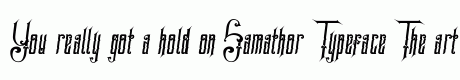 Samathor Typeface