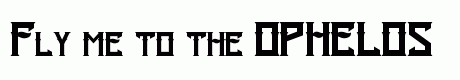 OPHELOS FONT