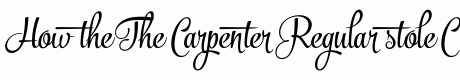 The Carpenter Regular