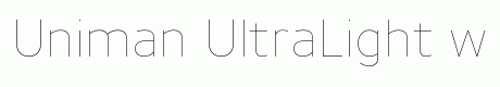 Uniman UltraLight