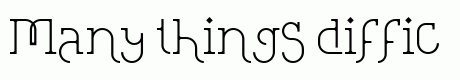 Loopita complex font