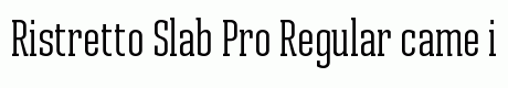 Ristretto Slab Pro Regular