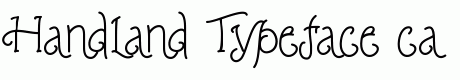 Handland Typeface