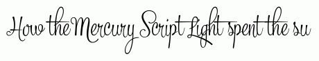 Mercury Script Light