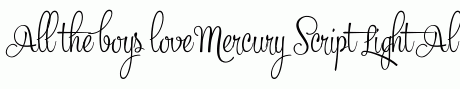 Mercury Script Light