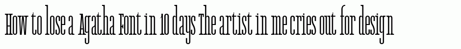 Agatha Font
