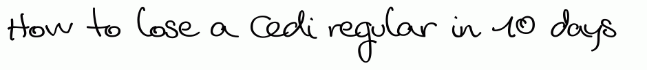 Cedi regular