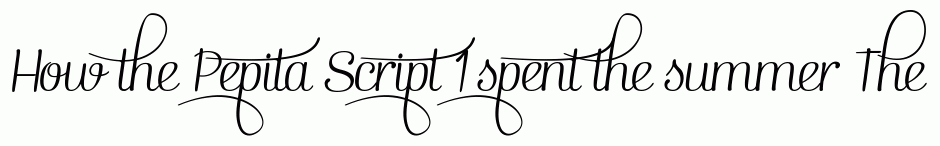 Pepita Script 1