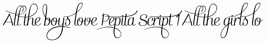 Pepita Script 1