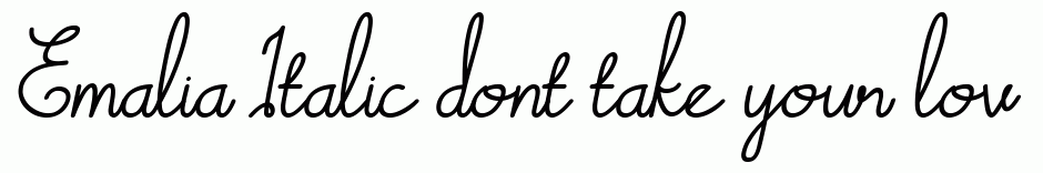 Emalia Italic