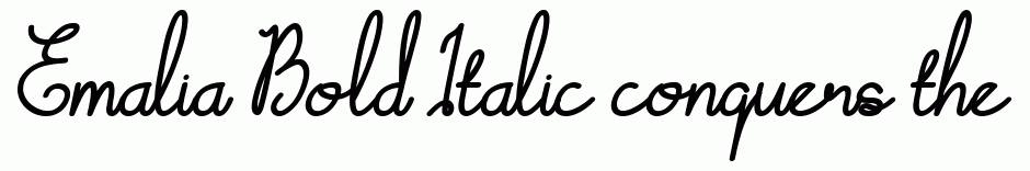 Emalia Bold Italic