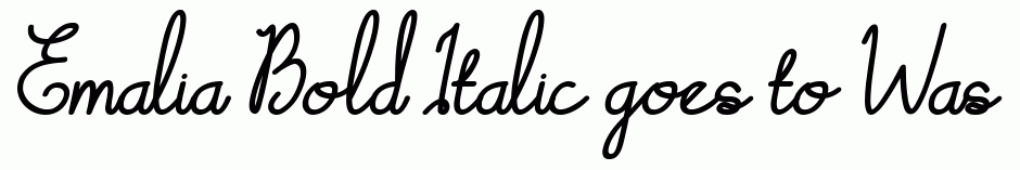 Emalia Bold Italic