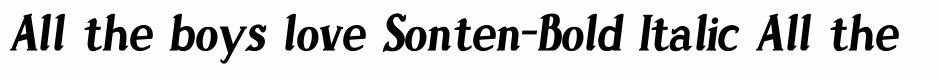 Sonten-Bold Italic