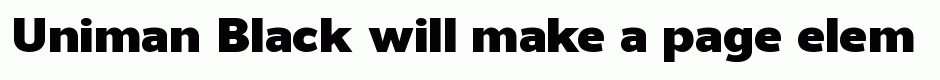 Uniman Black