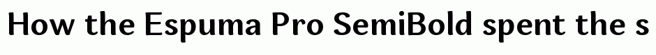 Espuma Pro SemiBold