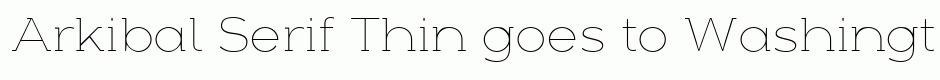 Arkibal Serif Thin