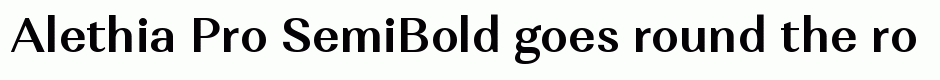 Alethia Pro SemiBold