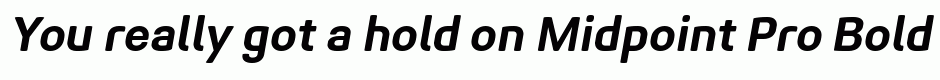 Midpoint Pro Bold Oblique