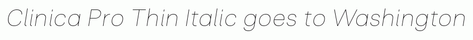 Clinica Pro Thin Italic