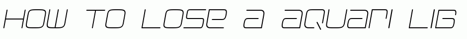 Aquari Light Italic