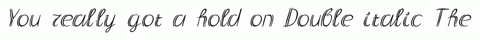 Double italic