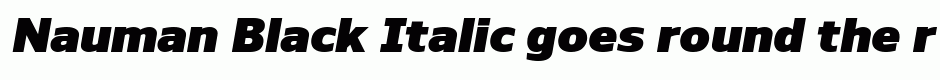 Nauman Black Italic