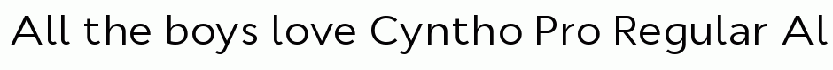 Cyntho Pro Regular