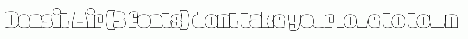 Densit Air (3 fonts)