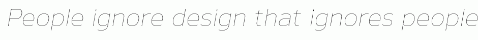 Nauman Thin Italic