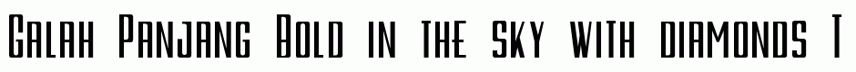 Galah Panjang Bold