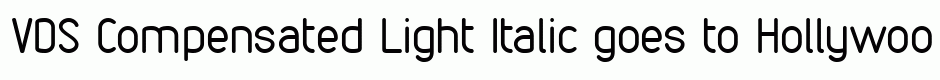 VDS Compensated Light Italic