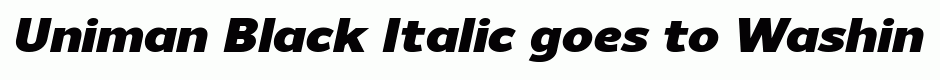 Uniman Black Italic
