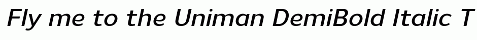 Uniman DemiBold Italic