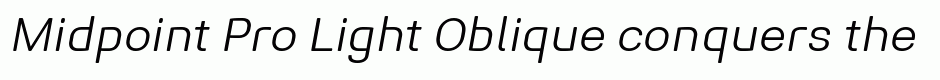Midpoint Pro Light Oblique