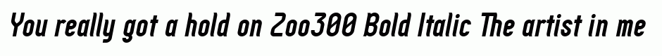 Zoo300 Bold Italic