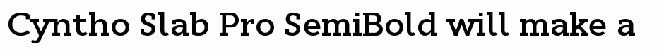 Cyntho Slab Pro SemiBold