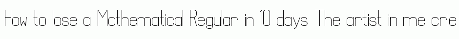 Mathematical Regular