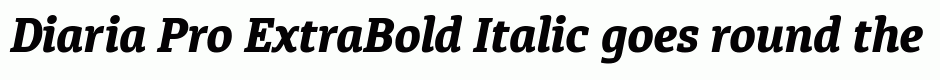 Diaria Pro ExtraBold Italic